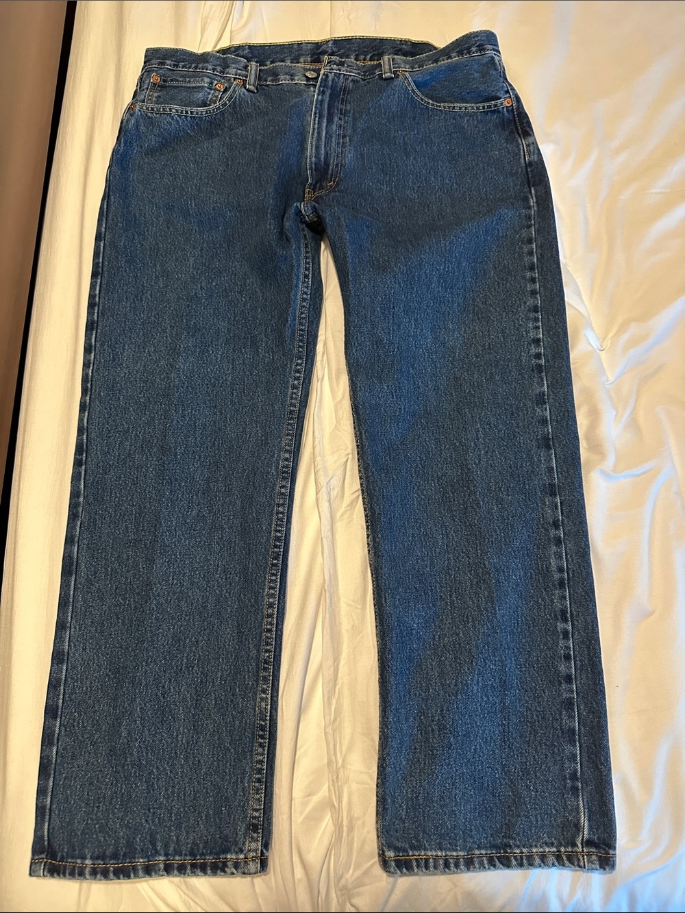 Classic Straight Fit Men’s Jeans in Dark Blue